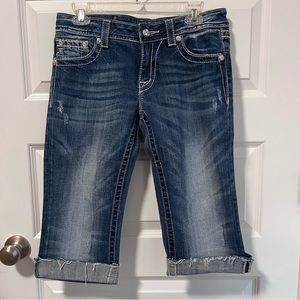 Miss Me Altered Boot Jeans, now Bermuda shorts size 30 - DIY Project